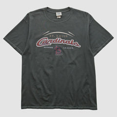 St. Louis Cardinals Lee Apparel 2004 T-shirt - Black Vintage