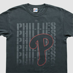 Philadelphia Phillies Majestic 2010s T-shirt - Black Vintage