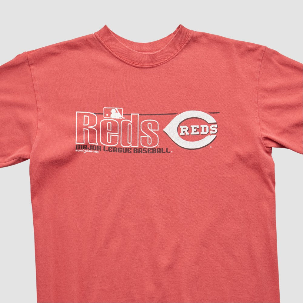 Cincinnati Reds Majestic 2000 T-shirt - Red Vintage