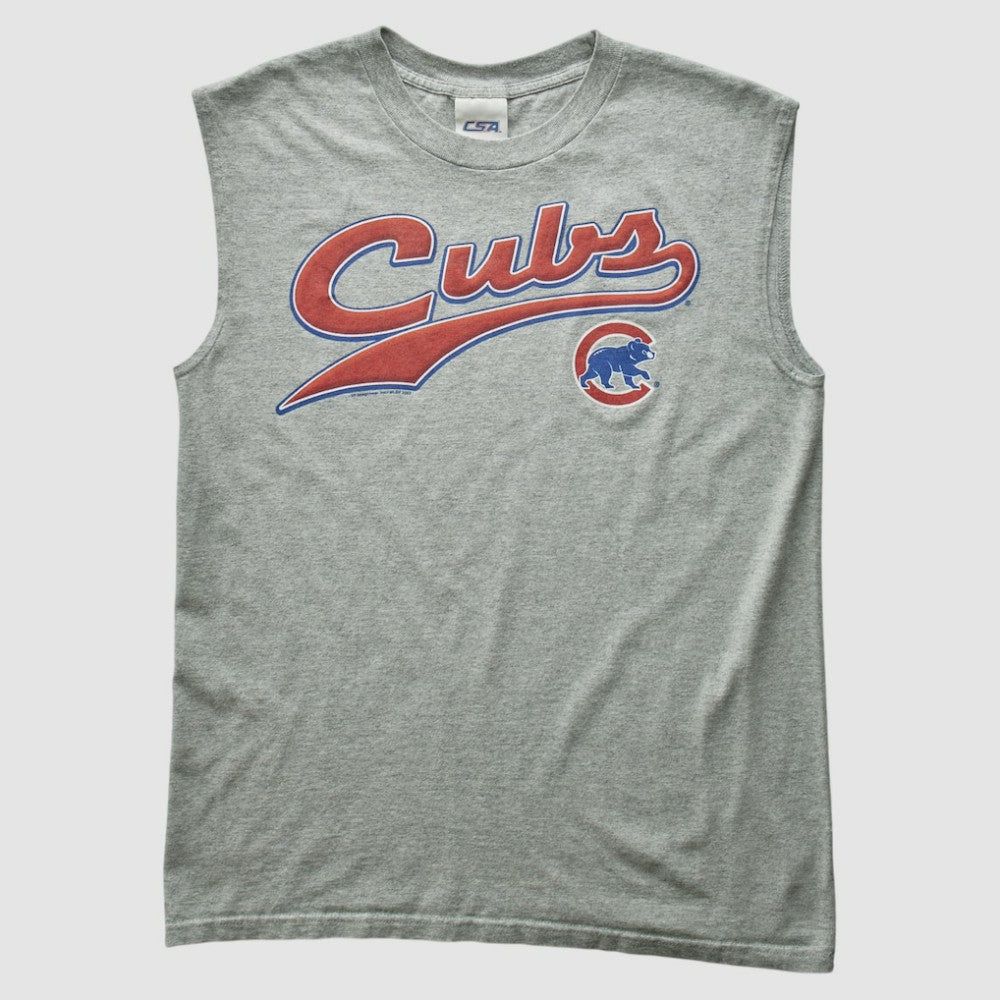 Chicago Cubs CSA 2000s Tank - Heather Gray Vintage