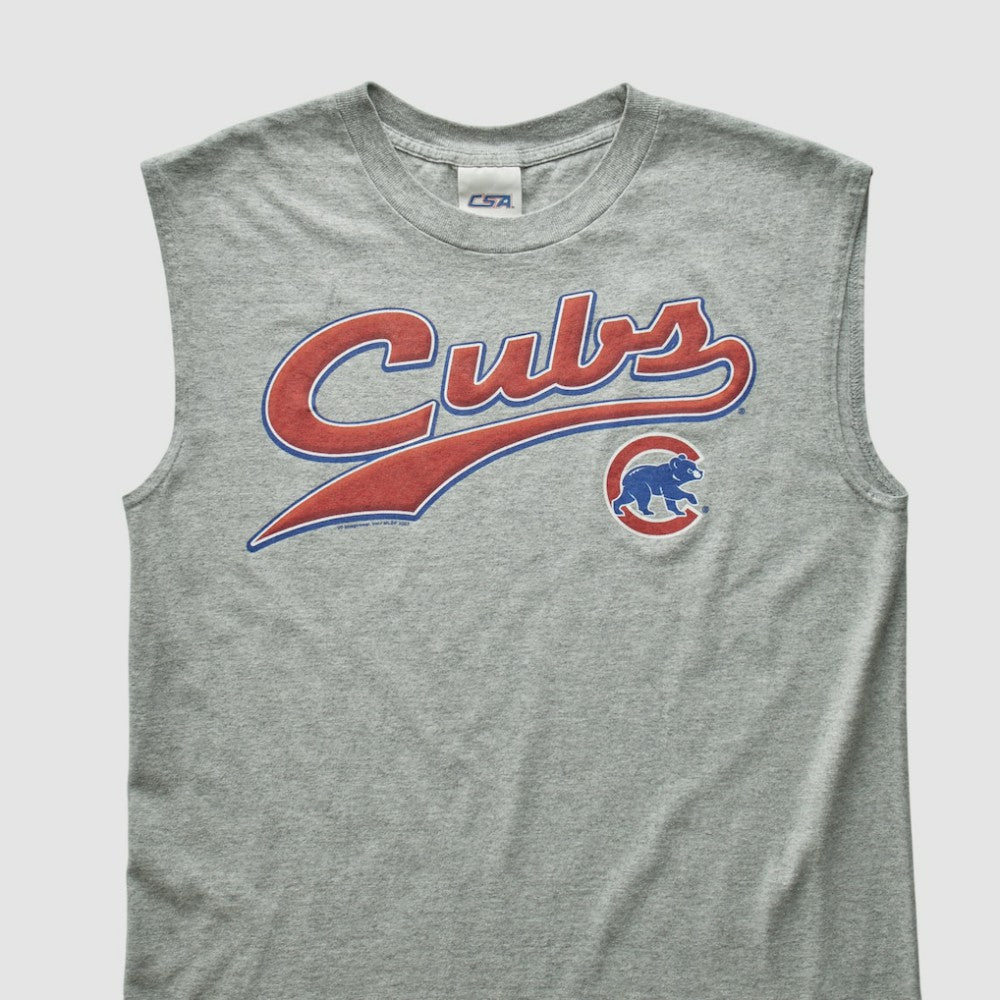 Chicago Cubs CSA 2000s Tank - Heather Gray Vintage