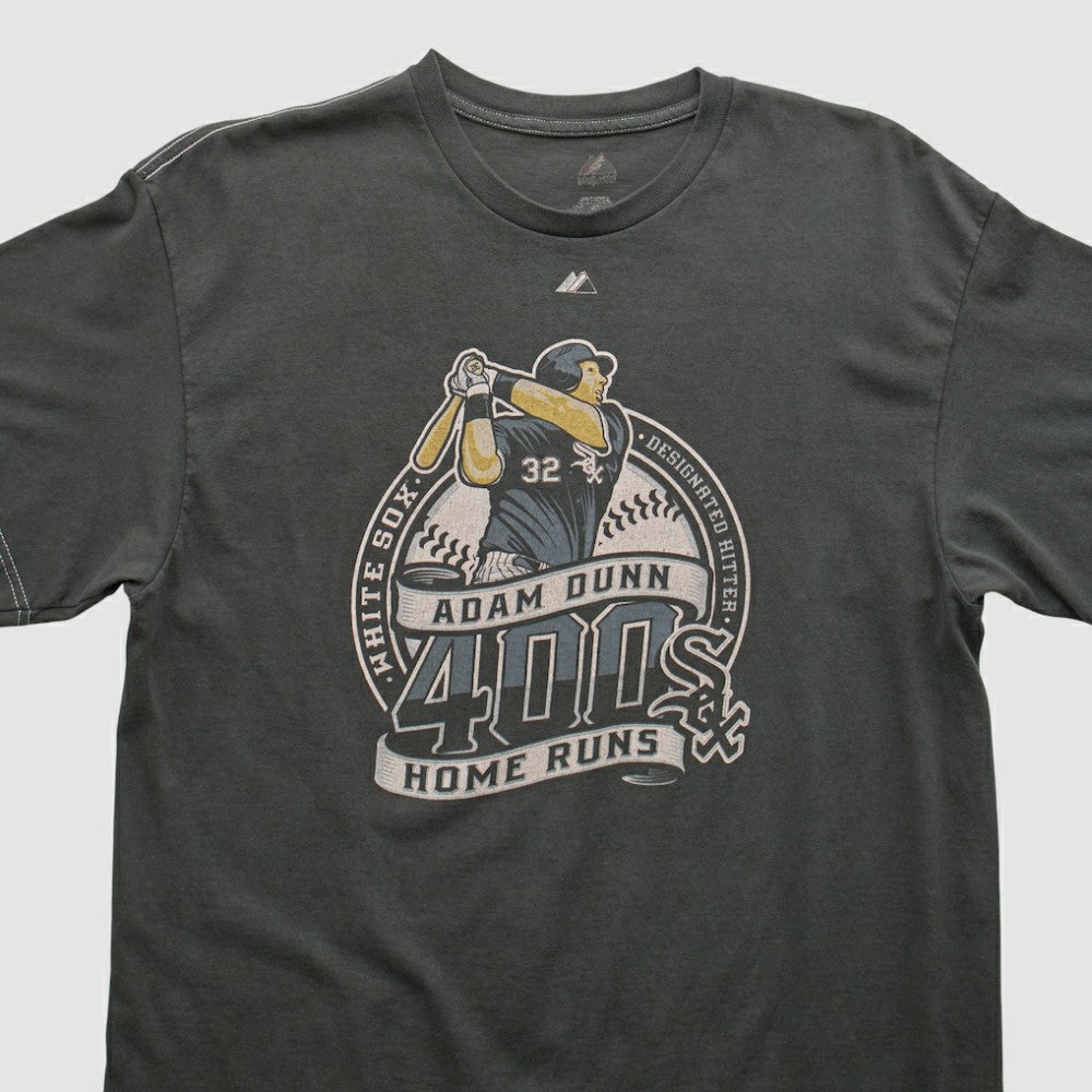 Chicago White Sox Majestic 2000s T-shirt - Charcoal Vintage