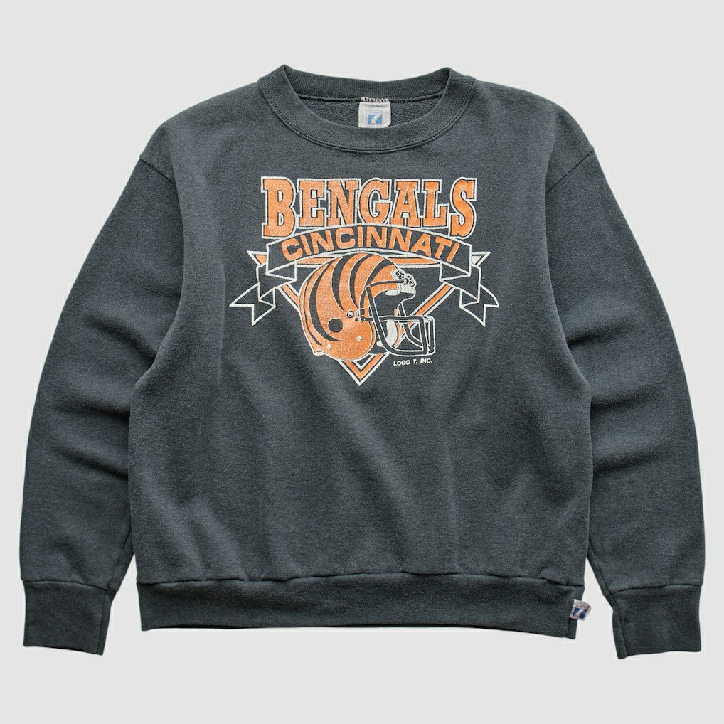 NFL Cincinnati Bengals Logo 7 80s Pullover Sweatshirt