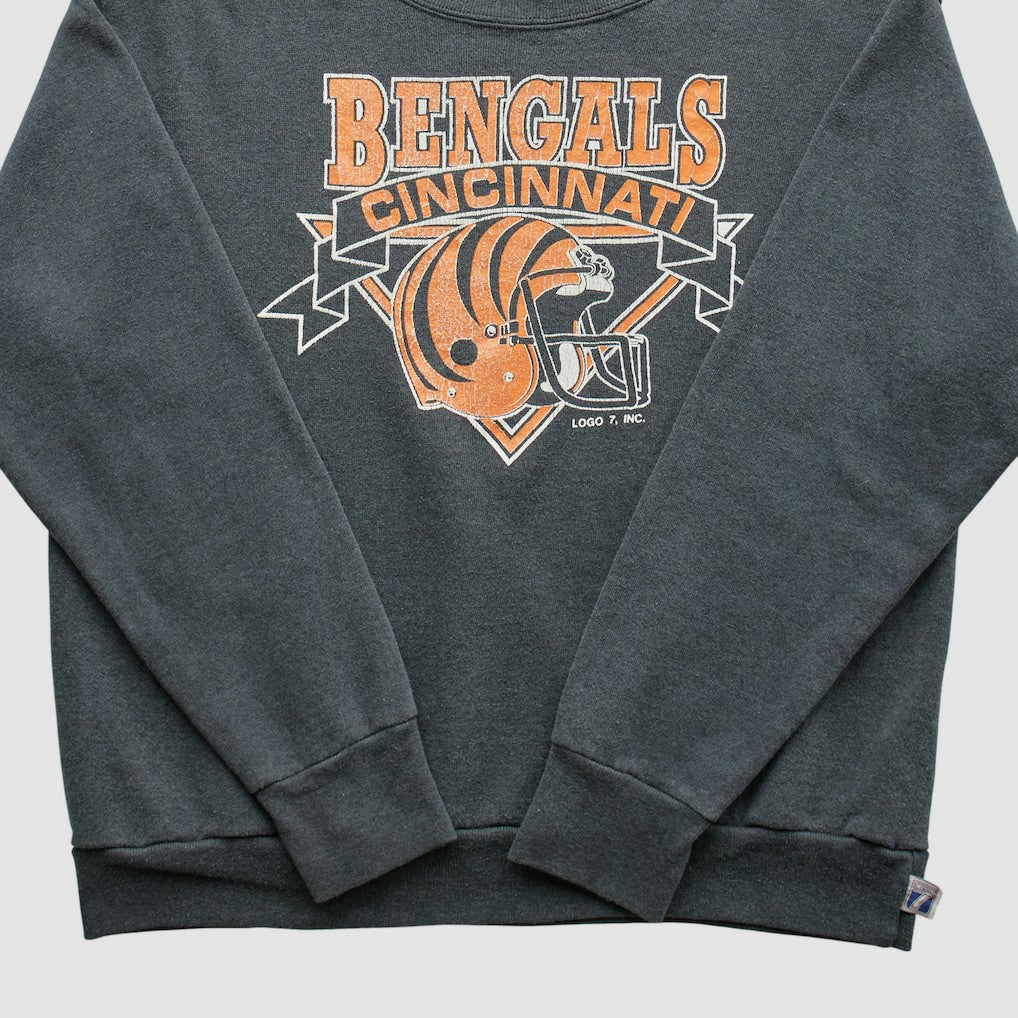 NFL Cincinnati Bengals Logo 7 80s Pullover Sweatshirt