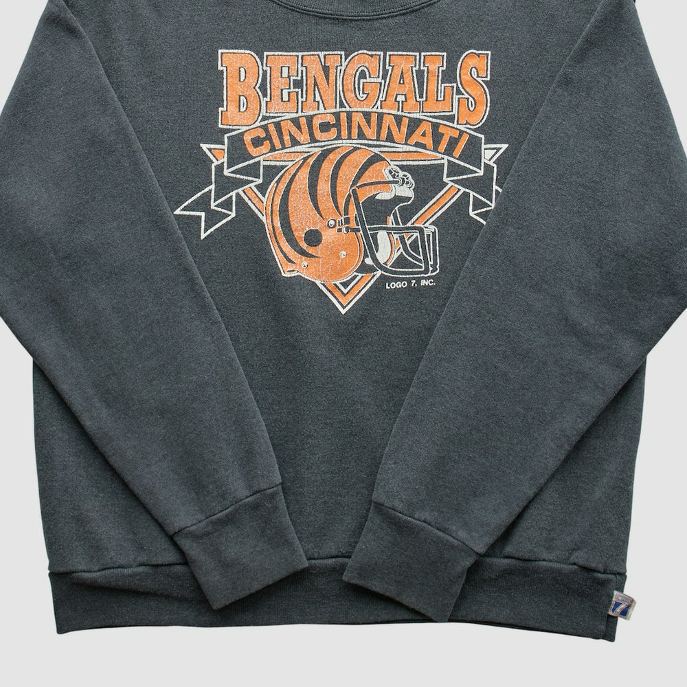 NFL Cincinnati Bengals Logo 7 80s Pullover Sweatshirt