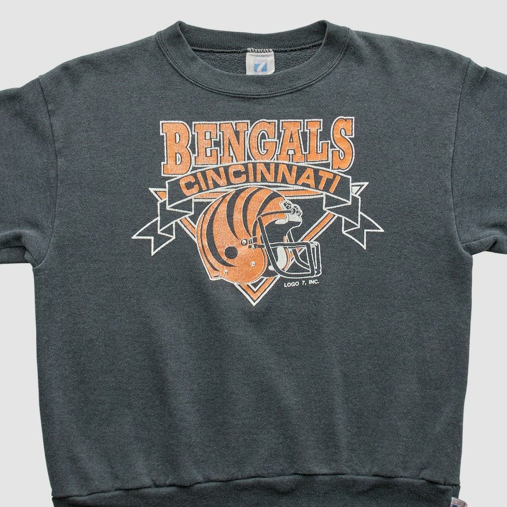 NFL Cincinnati Bengals Logo 7 80s Pullover Sweatshirt