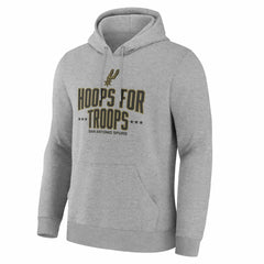 San Antonio Spurs Hoops For Troops Hoodie - Gray cheap