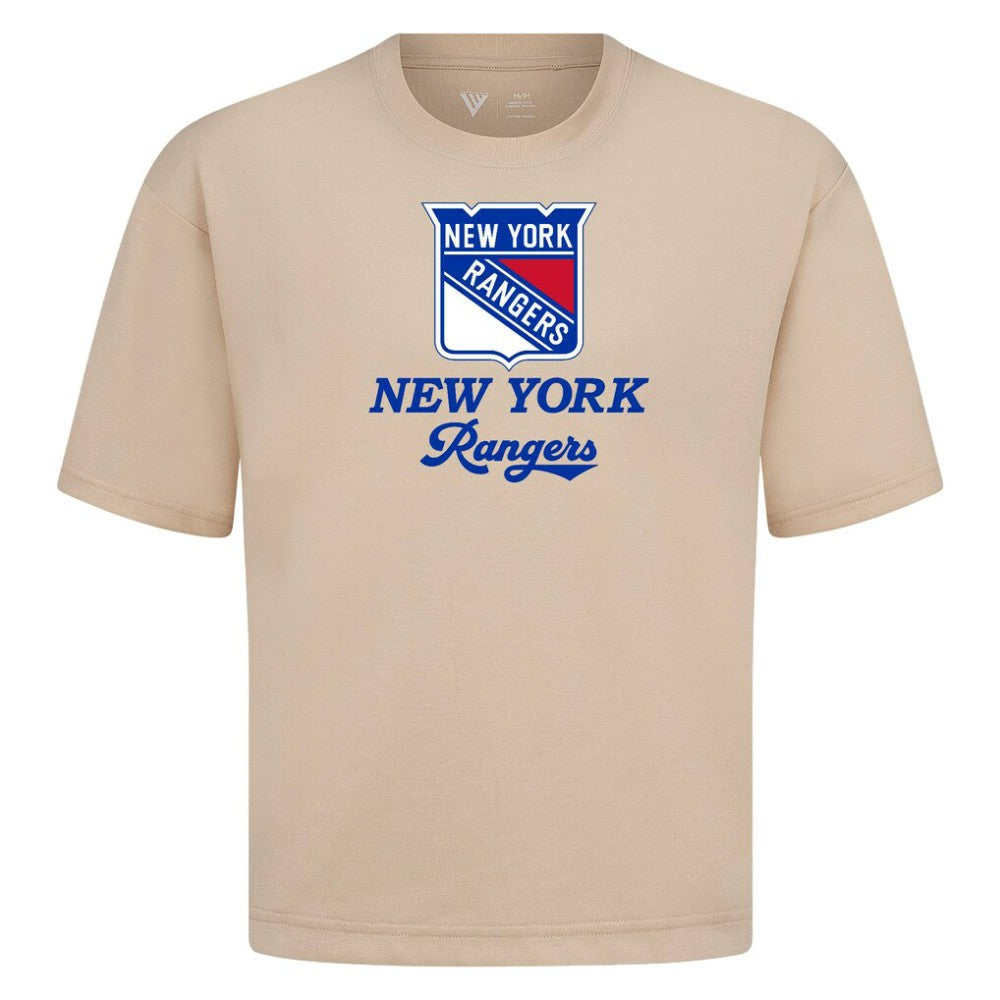 New York Rangers Levelwear Team Surge Luxe Signature Knit T-Shirt