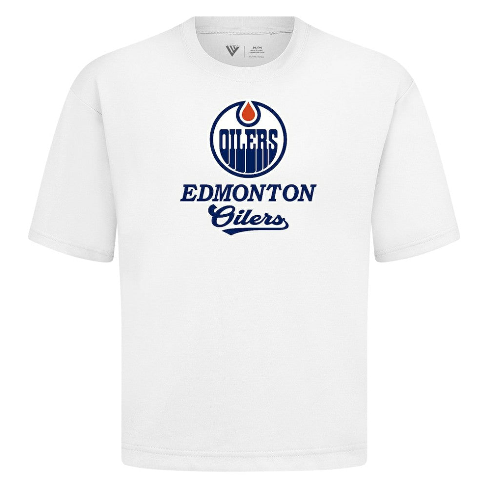 Edmonton Oilers Levelwear Team Surge Luxe Signature Knit T-Shirt