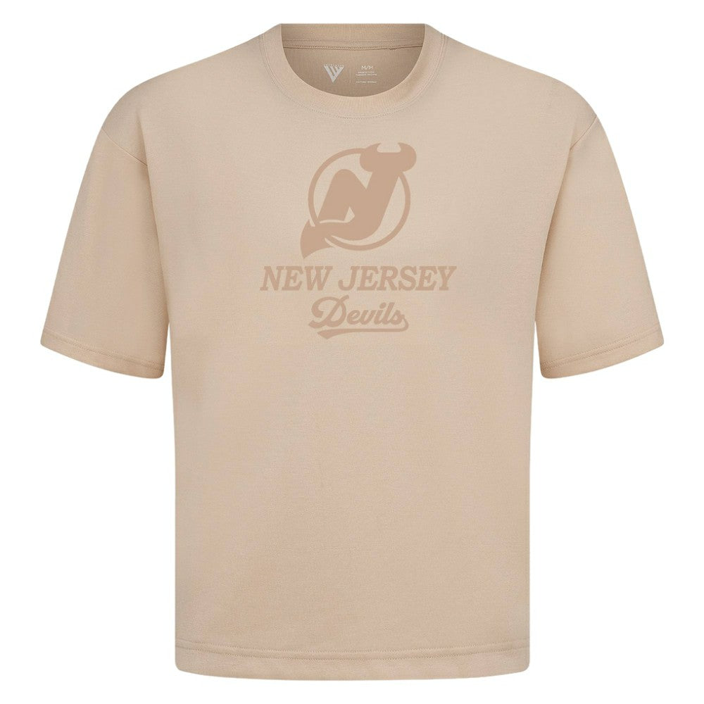 New Jersey Devils Levelwear Shadow Surge Luxe Signature Knit T-Shirt