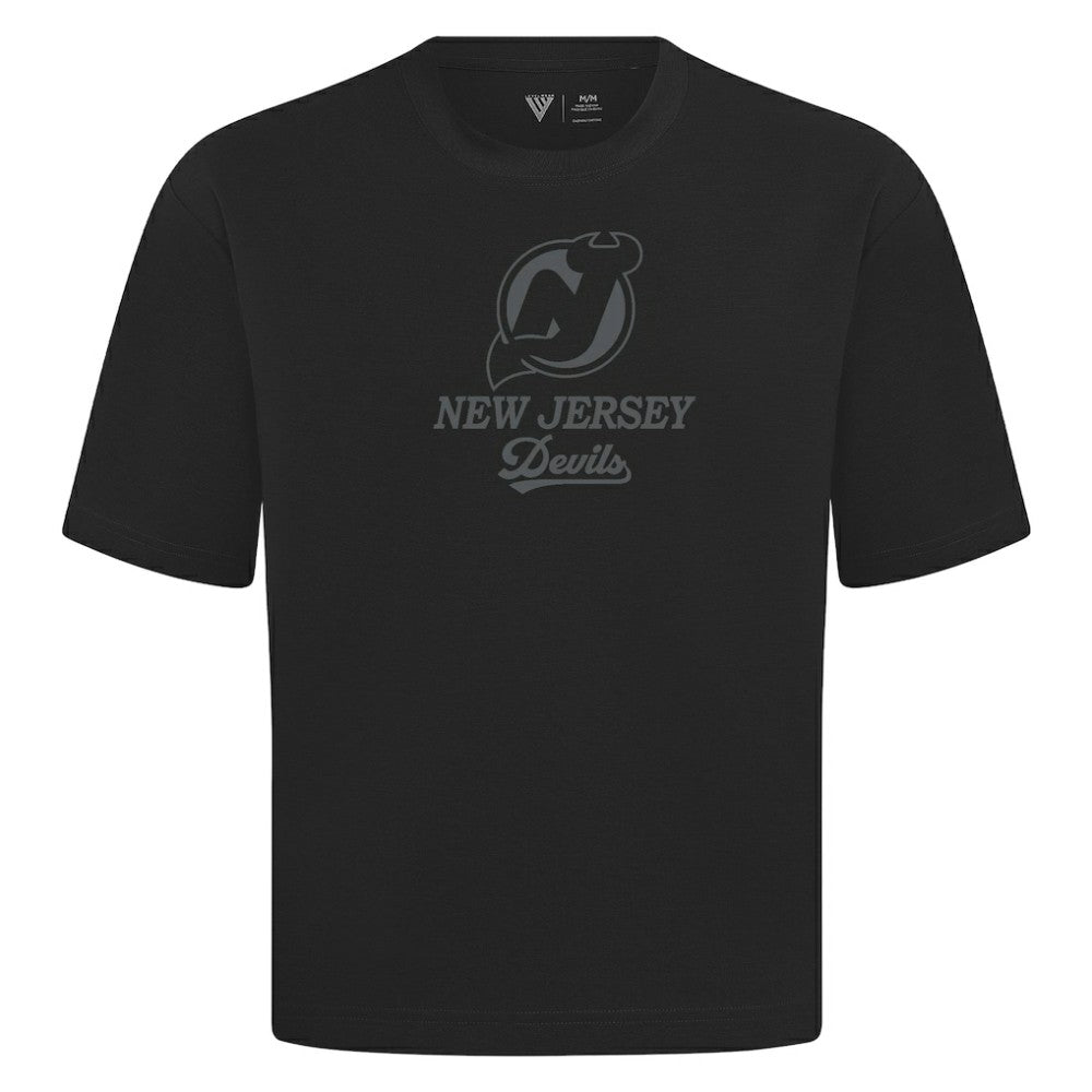 New Jersey Devils Levelwear Shadow Surge Luxe Signature Knit T-Shirt