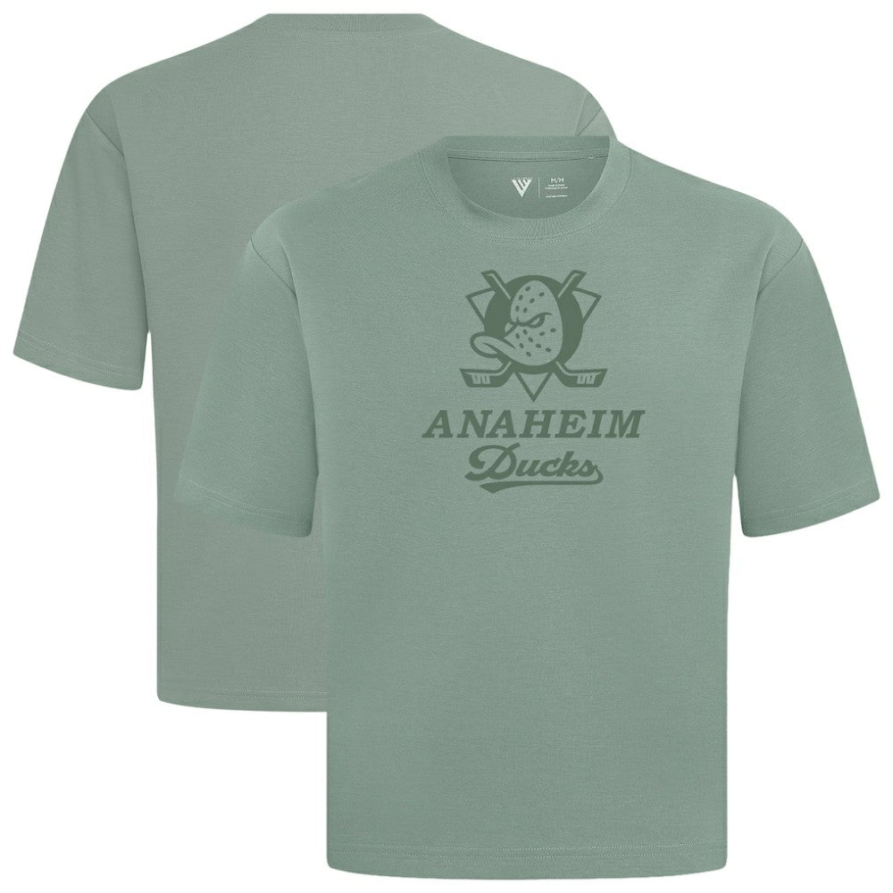 Anaheim Ducks Levelwear Shadow Surge Luxe Signature Knit T-Shirt