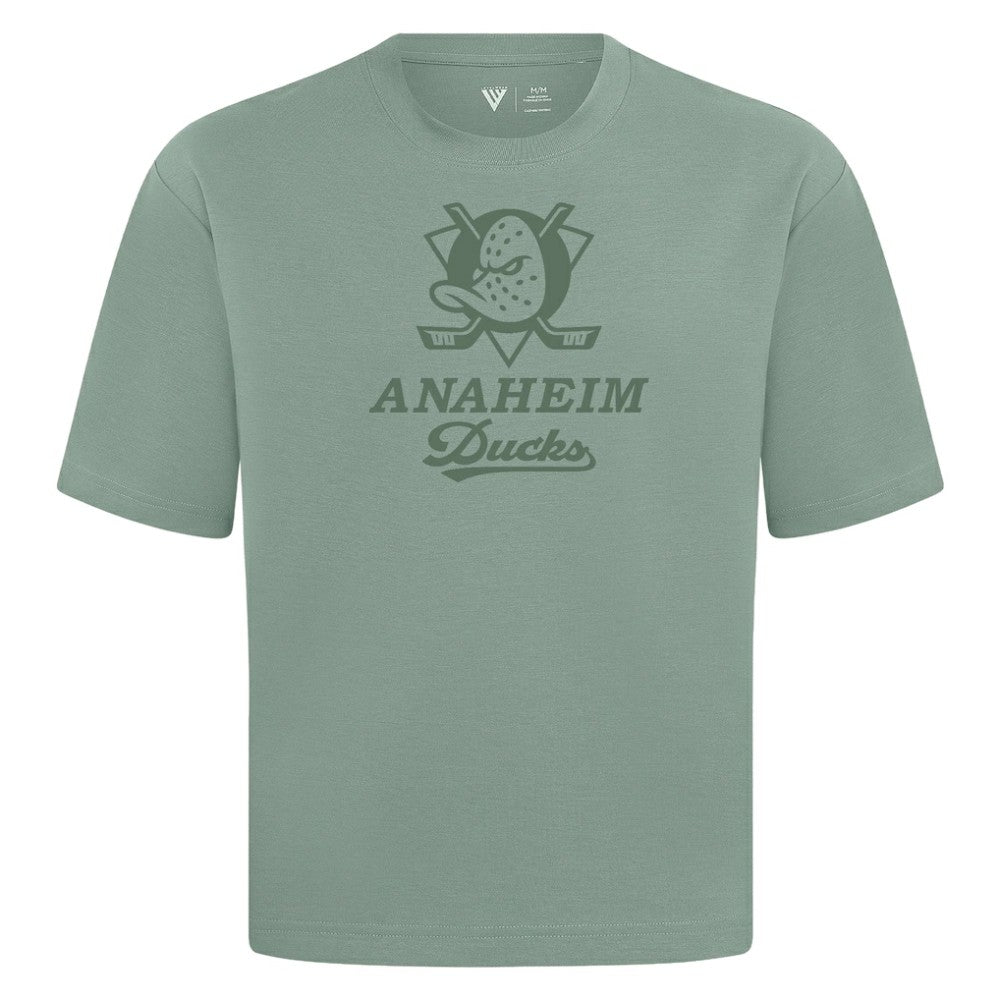 Anaheim Ducks Levelwear Shadow Surge Luxe Signature Knit T-Shirt