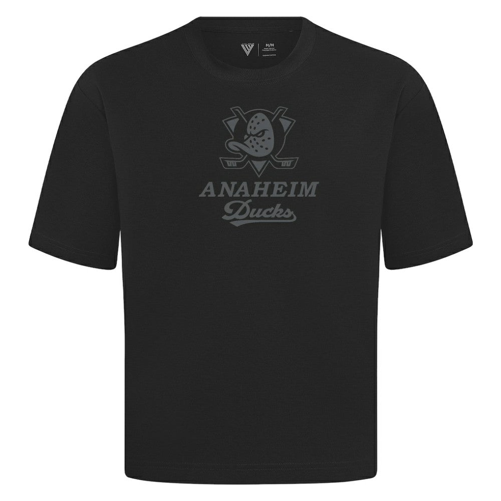 Anaheim Ducks Levelwear Shadow Surge Luxe Signature Knit T-Shirt