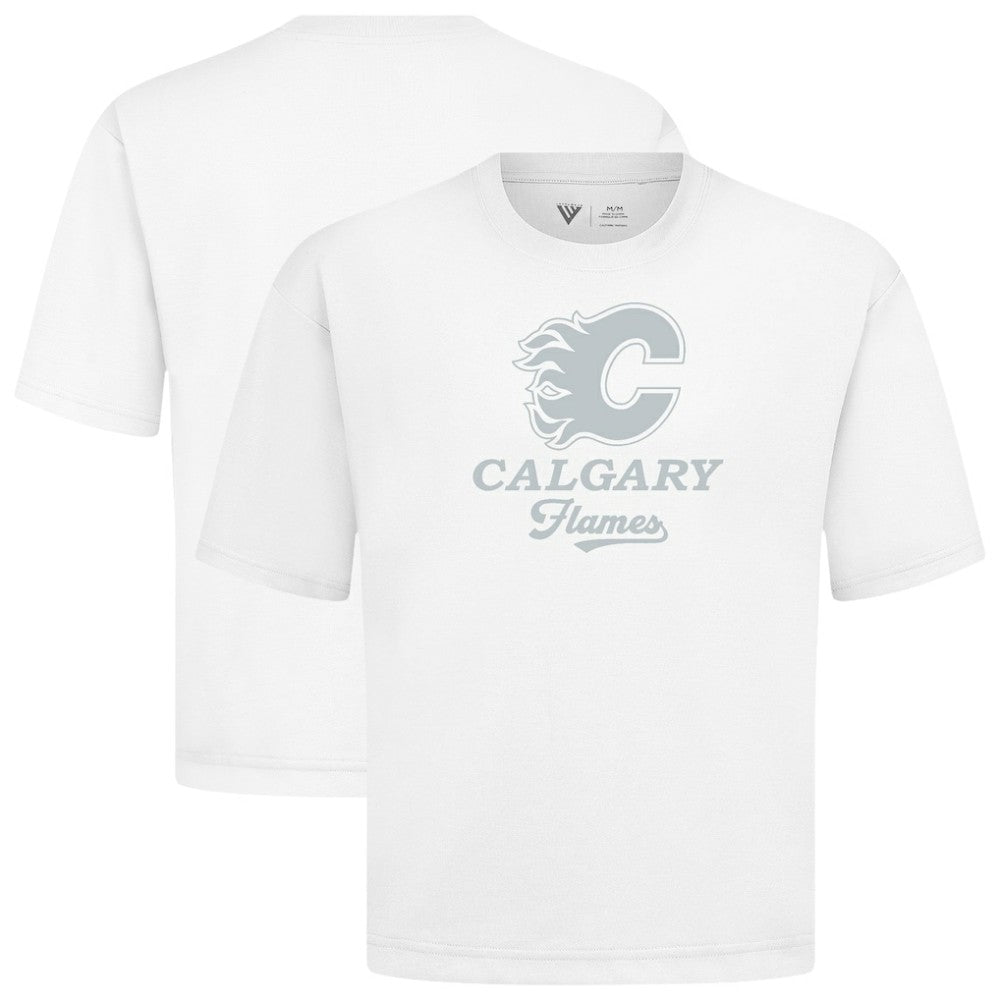 Calgary Flames Levelwear Shadow Surge Luxe Signature Knit T-Shirt