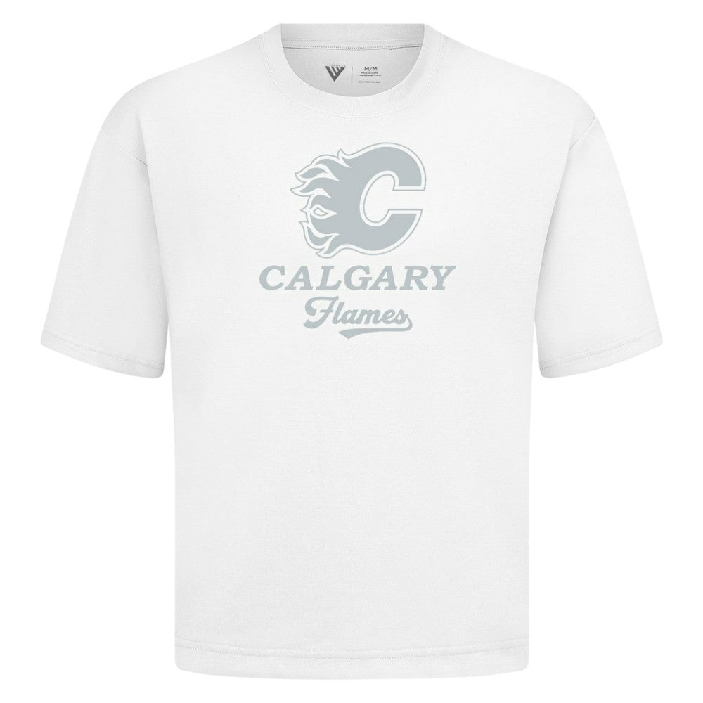 Calgary Flames Levelwear Shadow Surge Luxe Signature Knit T-Shirt