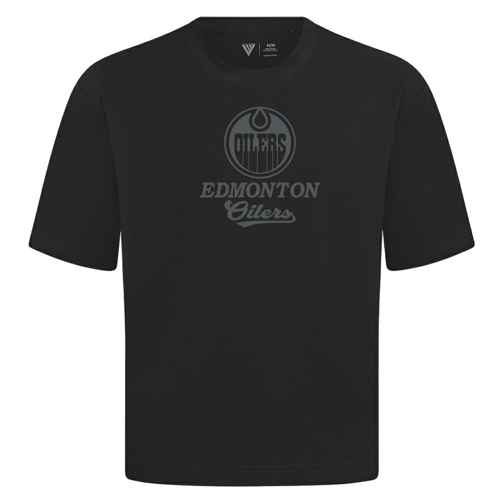 Edmonton Oilers Levelwear Shadow Surge Luxe Signature Knit T-Shirt