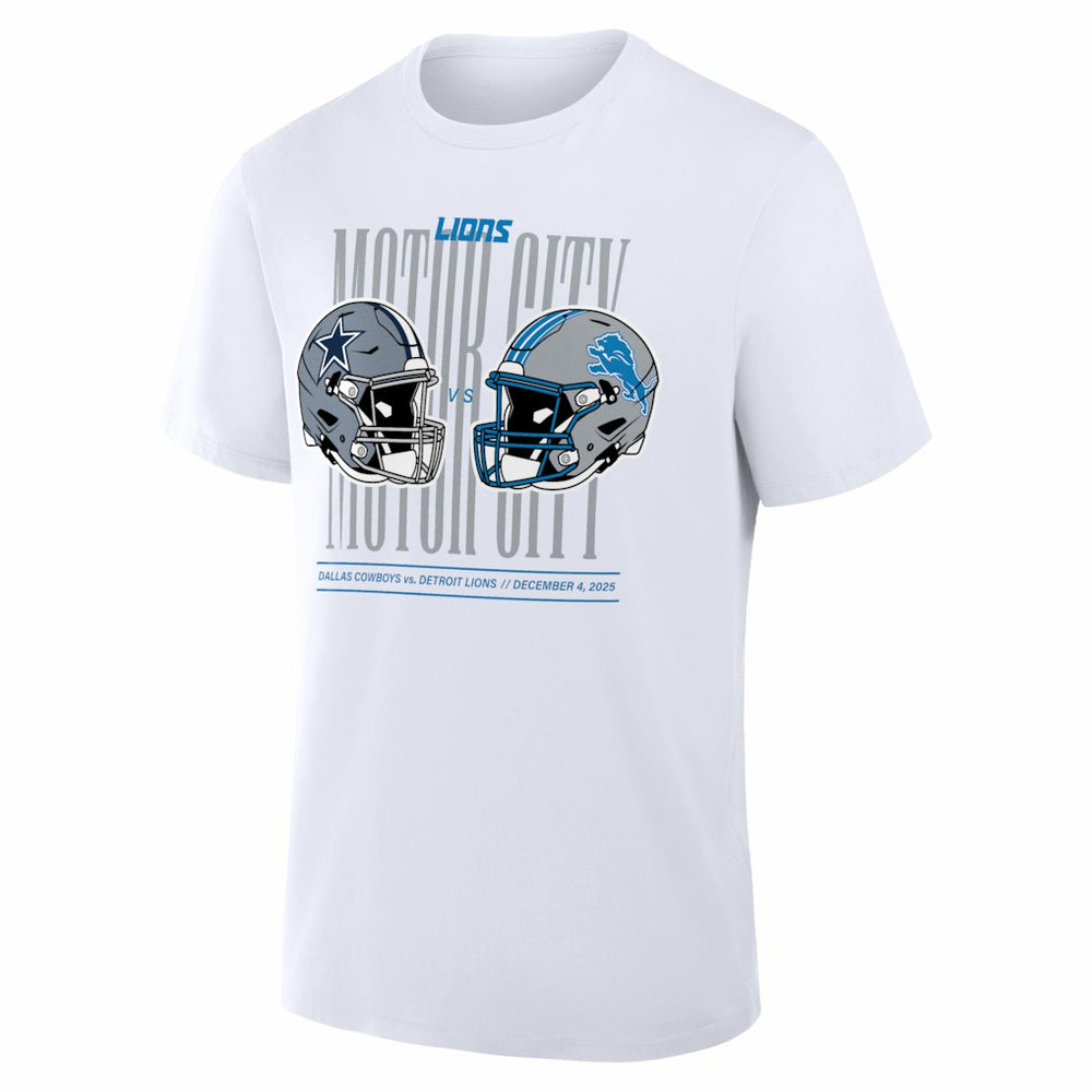 NFL Detroit Lions vs. Dallas Cowboys White Out T-Shirt