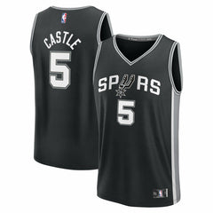 Stephon Castle San Antonio Spurs Fast Break Replica Jersey - Black - Icon Edition | Fanatics online