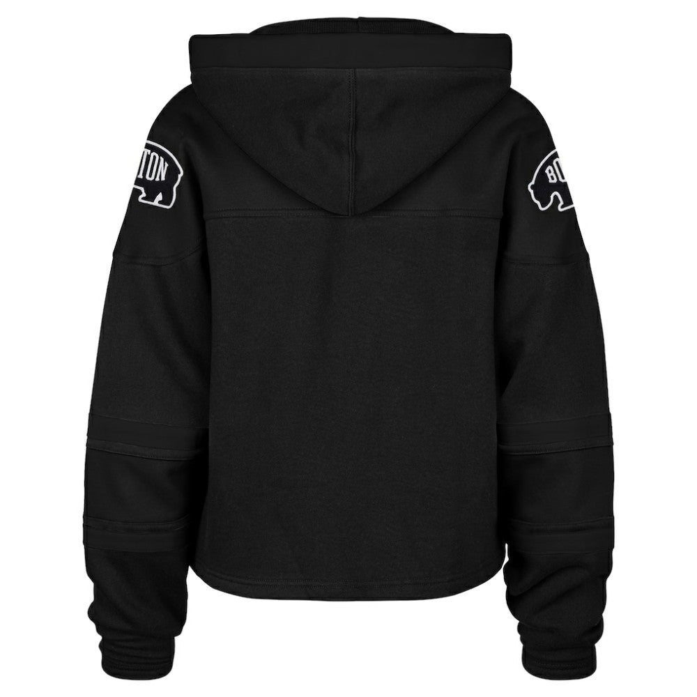 Boston Bruins '47 Women's Cropped Lacer Hoodie