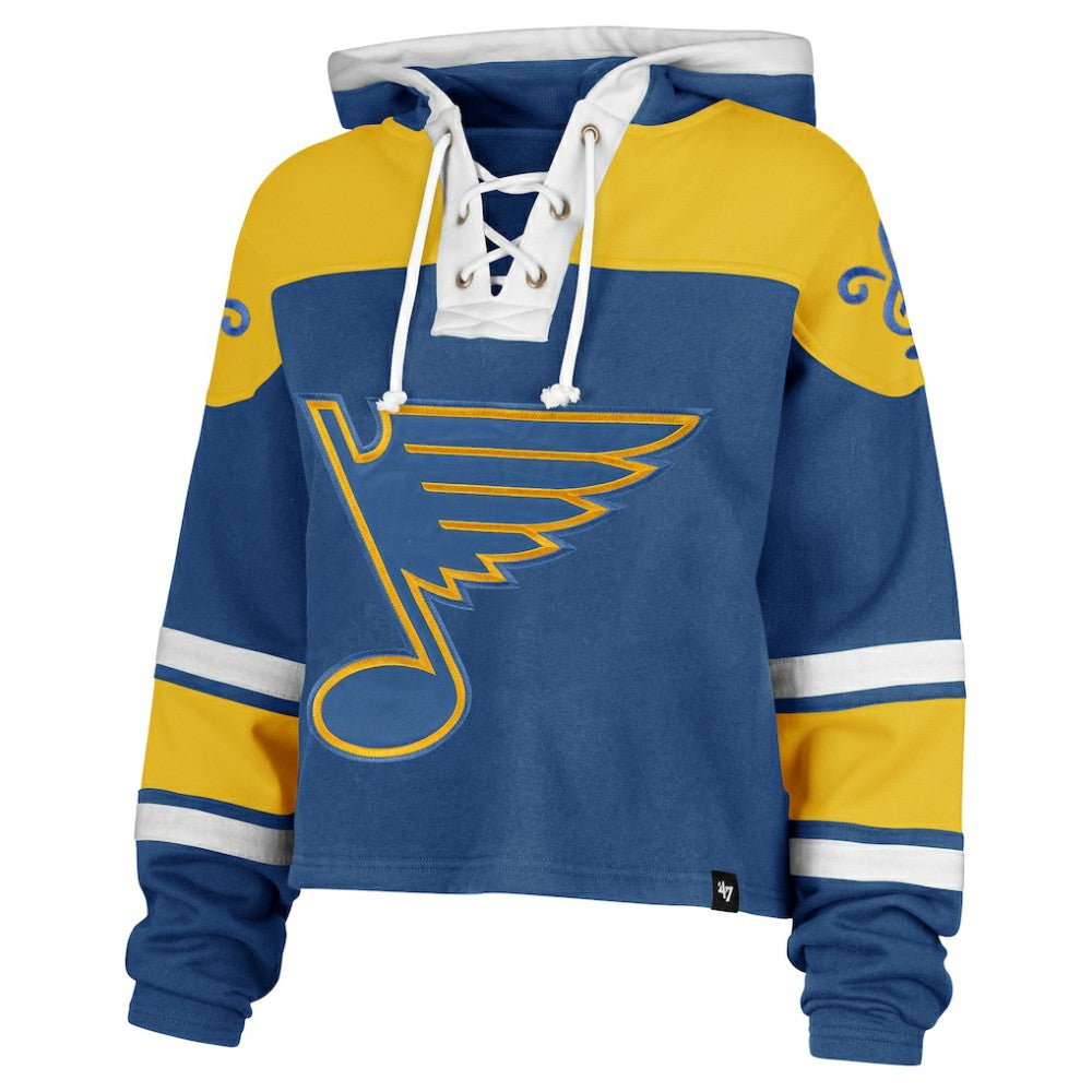 St. Louis Blues '47 Women's Cropped Lacer Hoodie