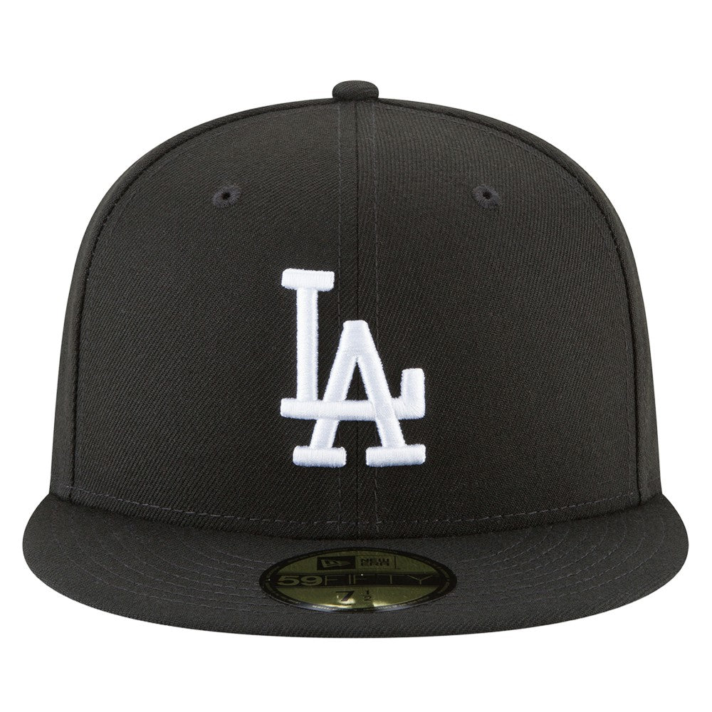 Los Angeles Dodgers 2024/25 Back-to-Back Champions Diamond Side Patch 59FIFTY Fitted Hat - Black | New Era