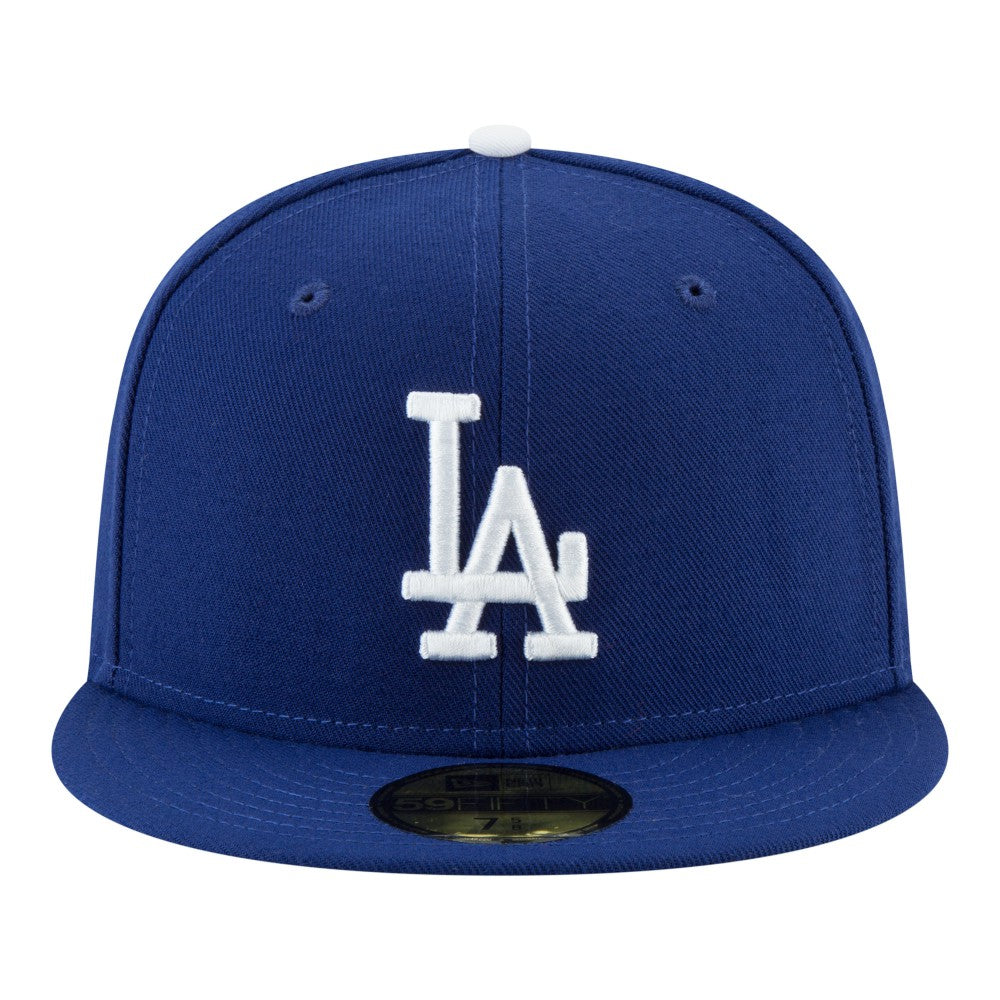 Los Angeles Dodgers Back-to-Back Champions Diamond Side Patch 59FIFTY Fitted Hat - Royal | New Era