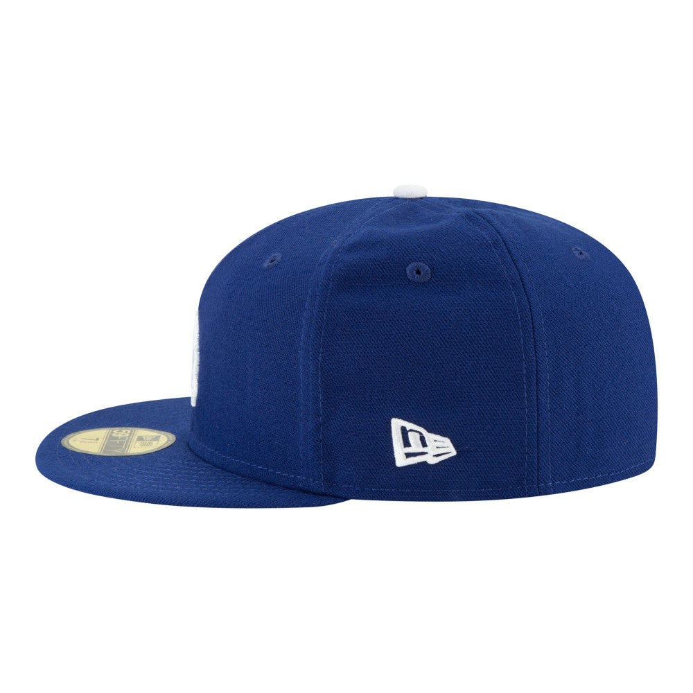 Los Angeles Dodgers Back-to-Back Champions Diamond Side Patch 59FIFTY Fitted Hat - Royal | New Era