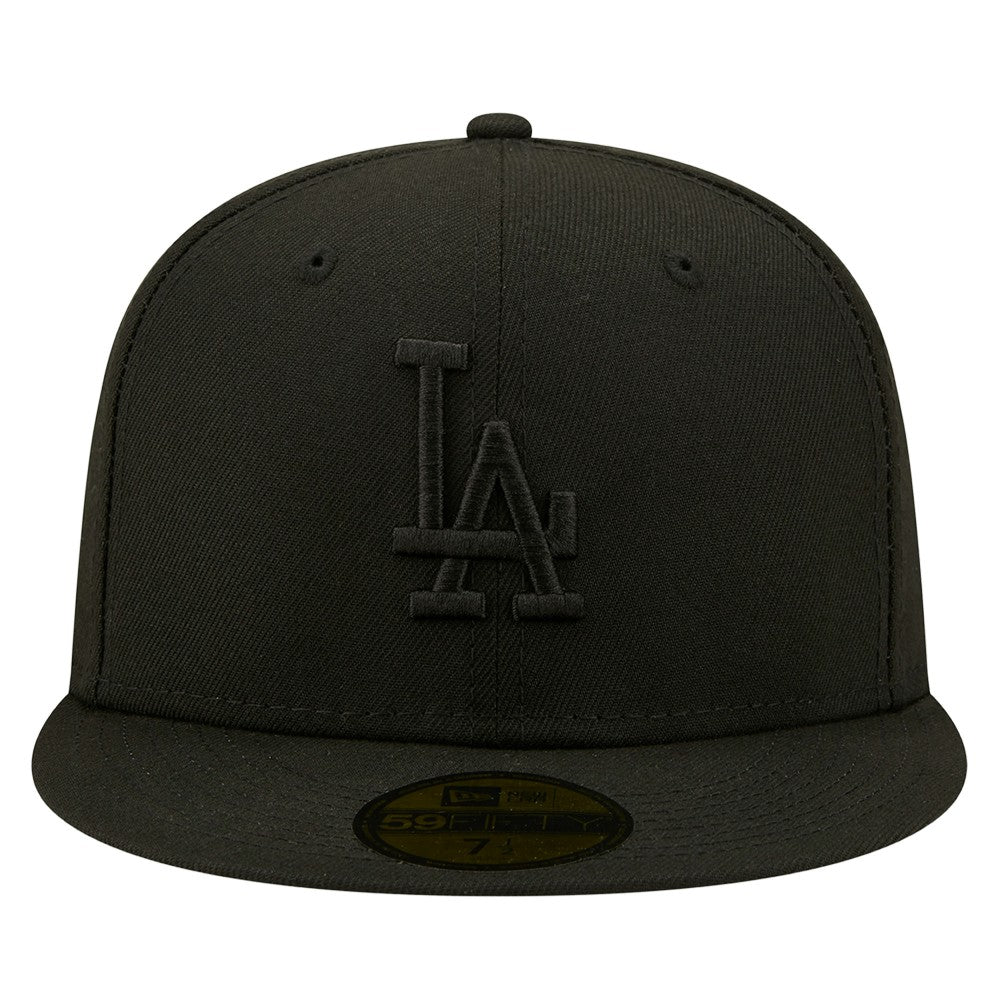 Los Angeles Dodgers 2024/25 Back to Back Champions Circle Side Patch Fitted 59FIFTY Hat - Black | New Era
