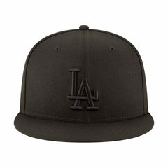 Los Angeles Dodgers 2024/25 Back-to-Back Champions Circle Side Patch 9FIFTY Snapback Hat - Black | New Era