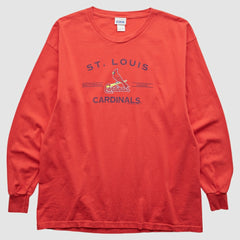 St. Louis Cardinals CSA 2000s Long Sleeve T-shirt - Red Vintage