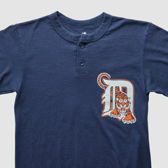 Detroit Tigers Majestic 2000s T-shirt - Navy Vintage