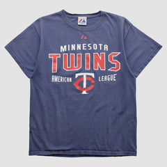 Minnesota Twins Majestic 2010s T-shirt - Navy Vintage