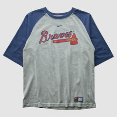 Atlanta Braves 2000s T-shirt - Gray Vintage | Nike