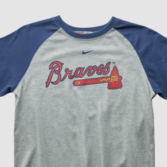 Atlanta Braves 2000s T-shirt - Gray Vintage | Nike