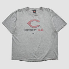 Cincinnati Reds 2000s T-shirt - Heather Gray Vintage | Nike