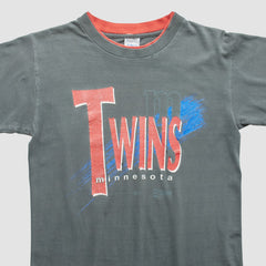 Minnesota Twins Salem 90s T-shirt - Gray Vintage