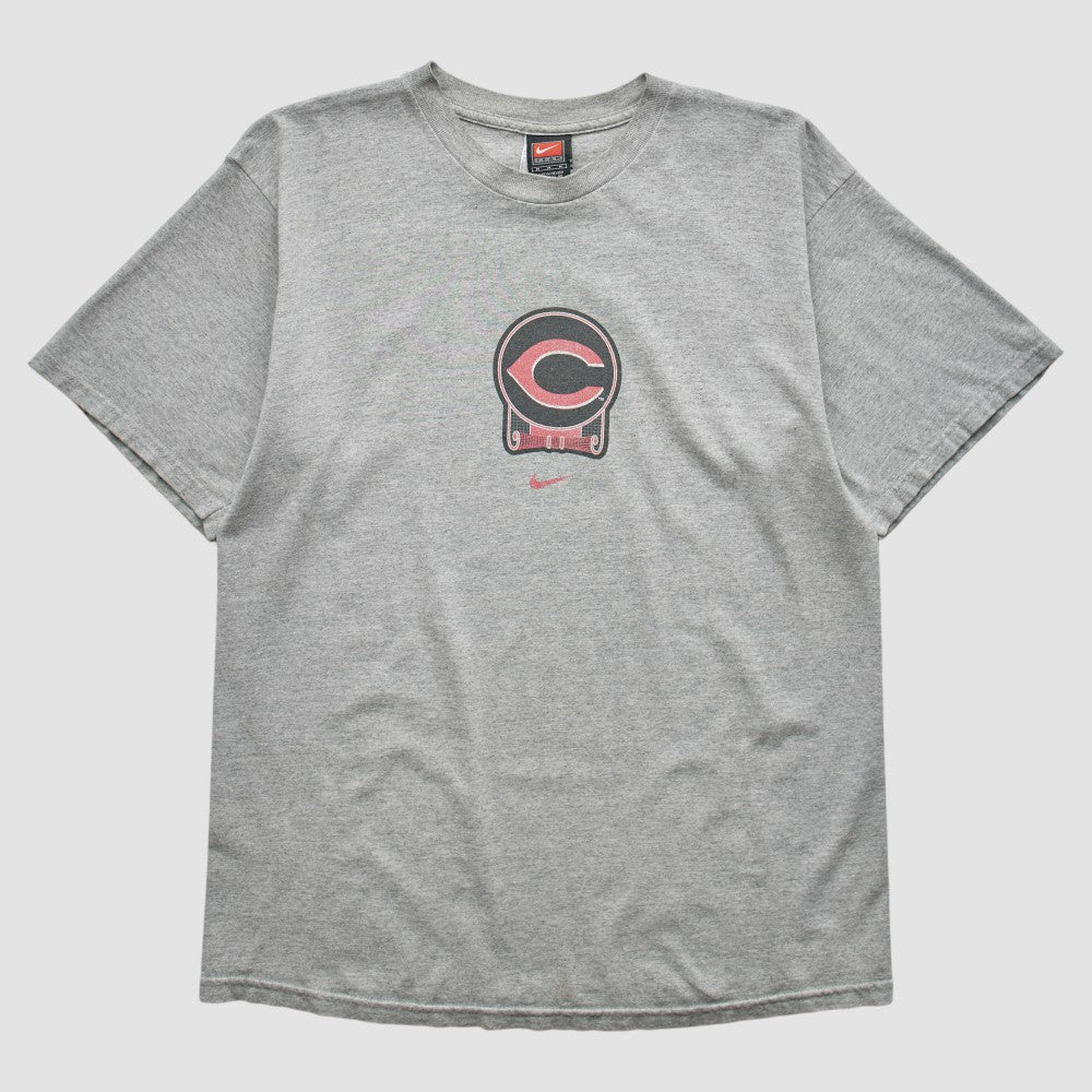 Cincinnati Reds 2000s T-shirt - Heather Gray Vintage | Nike