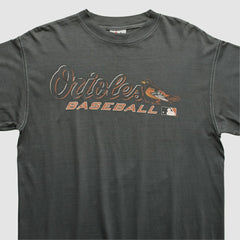 Baltimore Orioles Majestic 2000s T-shirt - Charcoal Vintage