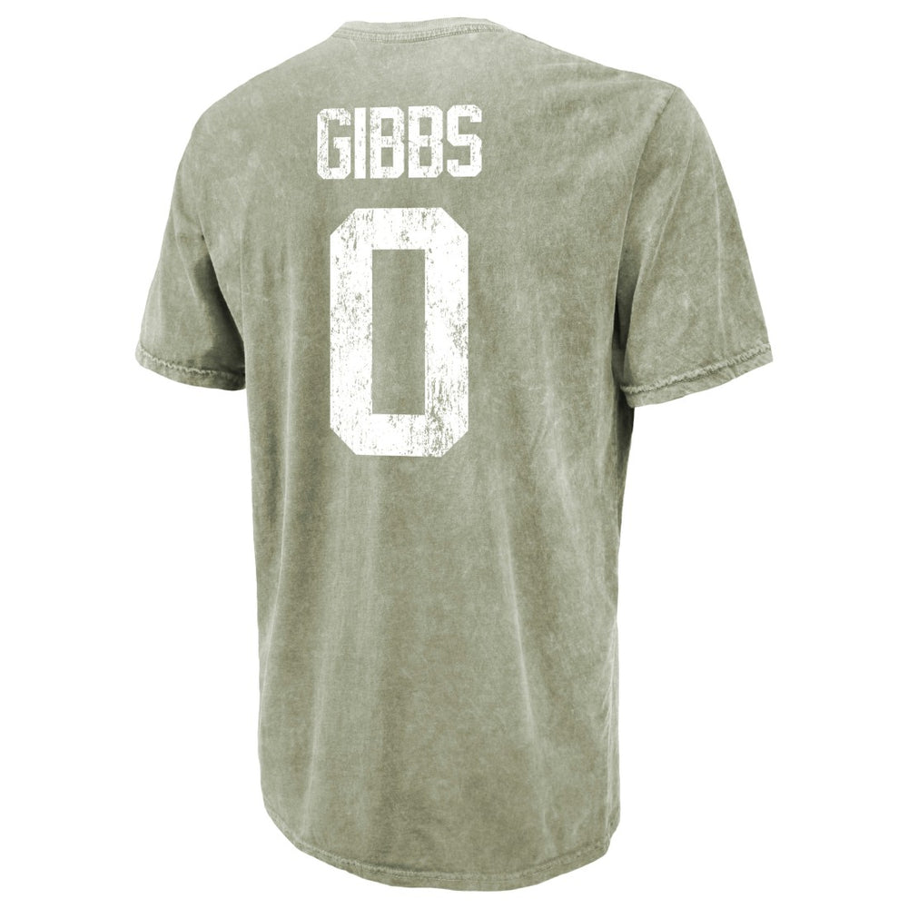 NFL Detroit Lions Jahmyr Gibbs  Majestic Threads Mineral Wash Name & Number T-Shirt