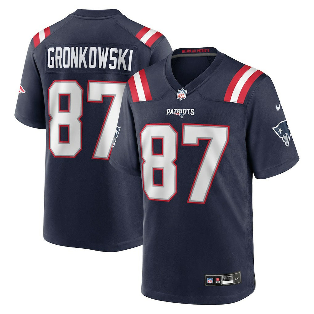 NFL New England Patriots Rob Gronkowski  Team Retired Player Game Jersey