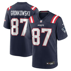 NFL New England Patriots Rob Gronkowski  Team Retired Player Game Jersey