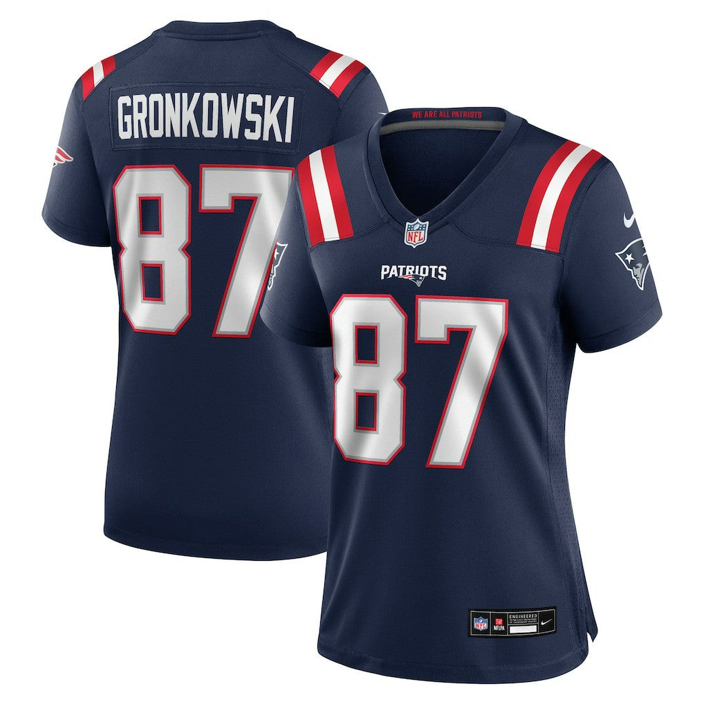 NFL New England Patriots Rob Gronkowski  Women's Team Retired Player Game Jersey