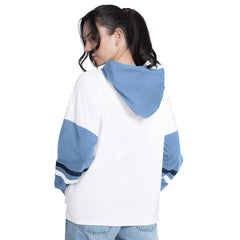 Memphis Grizzlies G-III 4Her by Carl Banks Women's Key Player Oversized Hooded Long Sleeve T-Shirt - White/Blue outlet