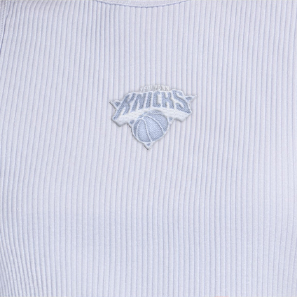 Minnesota Timberwolves Starter Women's Pastel Ribbed Tank Top - Blue for sale