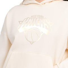 New York Knicks Starter Women's Pastel Relaxed Hoodie - Cream discount