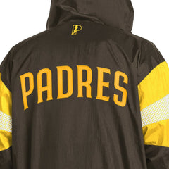 San Diego Padres Pro Player Legacy Lightweight Full-Zip Hooded Jacket - Brown/Gold