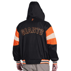 San Francisco Giants Pro Player Legacy Lightweight Full-Zip Hooded Jacket - Black/Orange