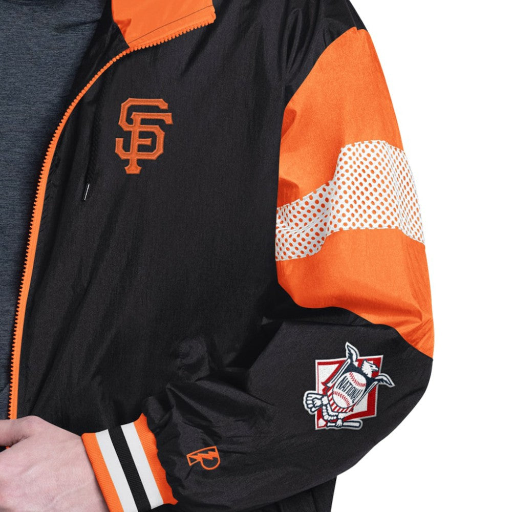 San Francisco Giants Pro Player Legacy Lightweight Full-Zip Hooded Jacket - Black/Orange