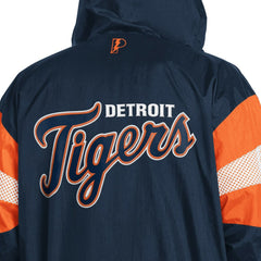 Detroit Tigers Pro Player Legacy Lightweight Full-Zip Hooded Jacket - Navy/Orange